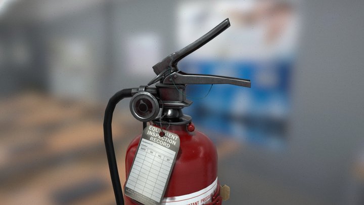 Fire Extinguisher 3D Model