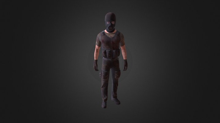 Enemy Character - Game Ready - Low Poly 3D Model