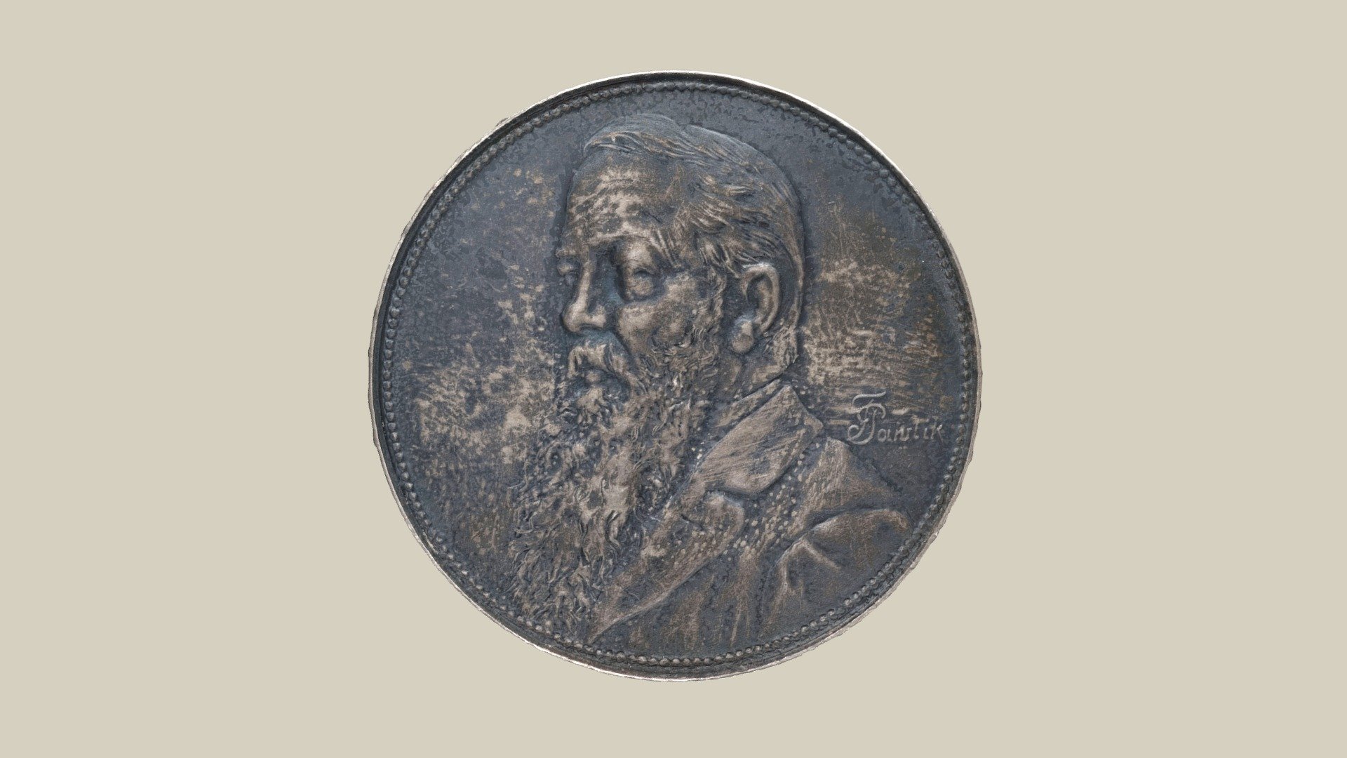 Medaille Alois Richter — Sketchfab embed 3D viewer