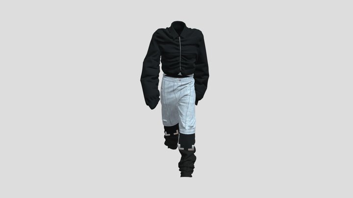 Draping Jacket 3D Model