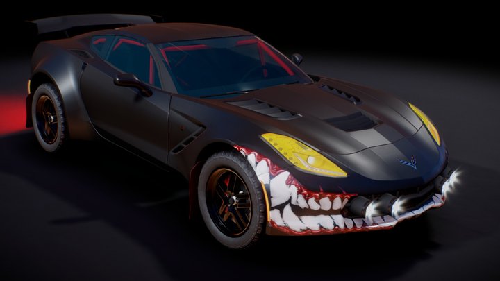 C7 Corvette rally car 3D Model
