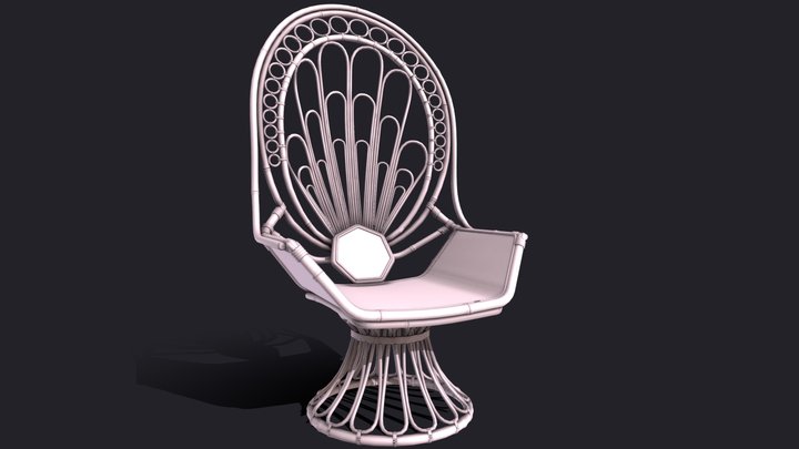 Peacock Chair 3D Model