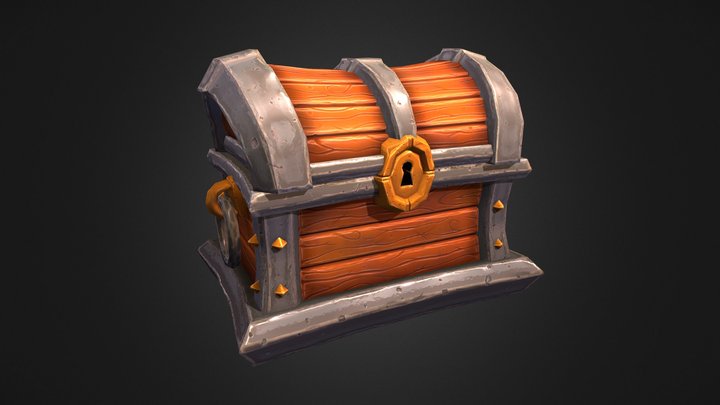 Royal Treasure Chest 3D Model