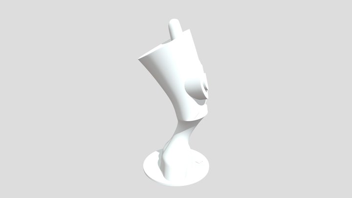 Suprized Alien Head (for print) 3D Model