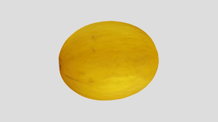 Yellow Melon 3D Model