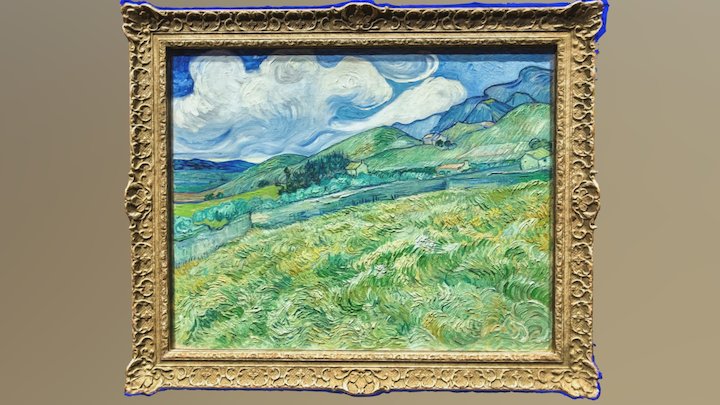 Landscape from Saint-Rémy by Vincent Van Gogh 3D Model