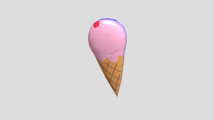 Ice Cream Cone 3D Model