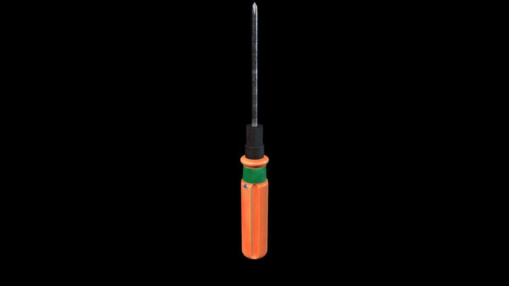 Construction screwdriver 3D Model