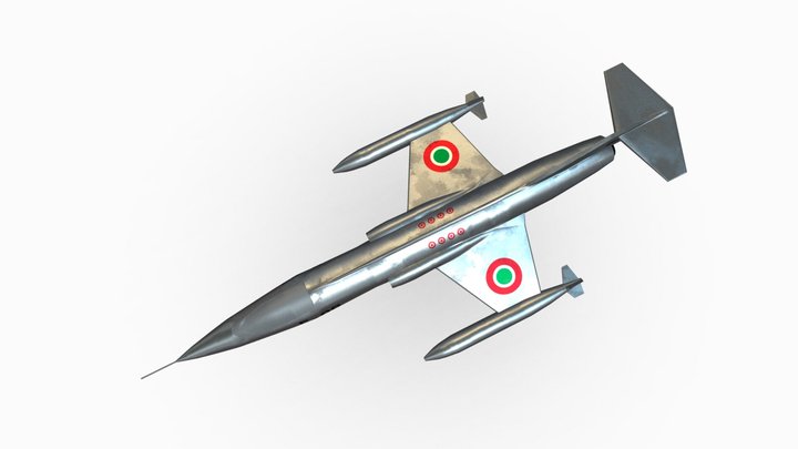 MILITARY AIRFORCE STARFIGHTER F104G 3D Model