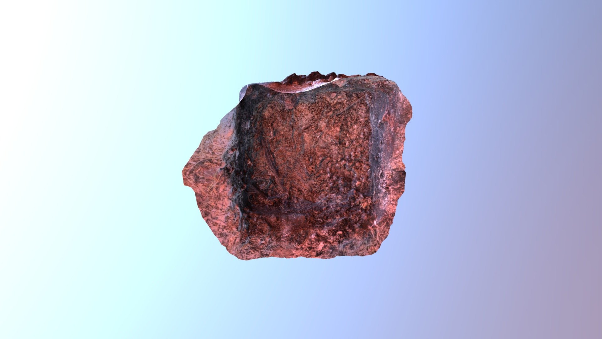 shovel test unit 3d model