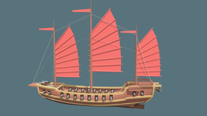 junk ship 3D Model