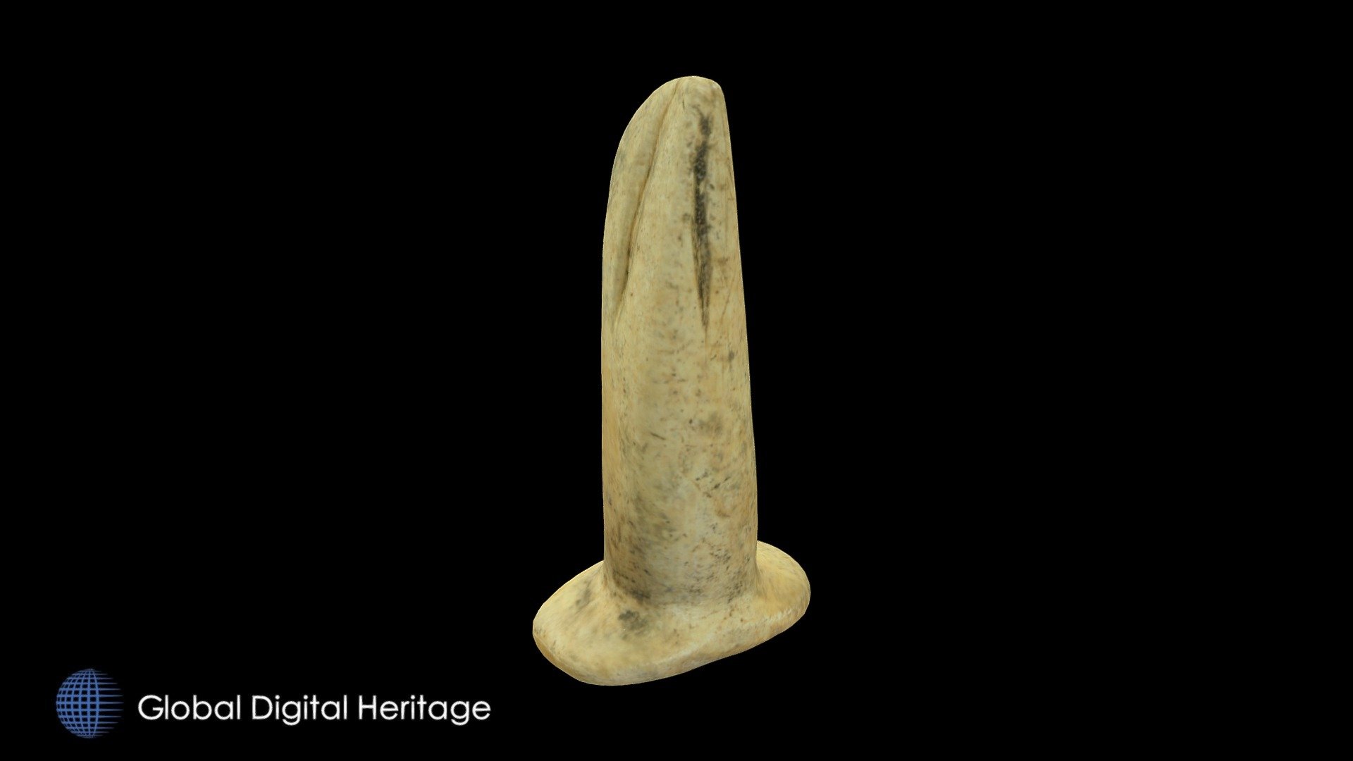 77-47-Q9 Walrus Ivory labret, Hot Springs, AK.