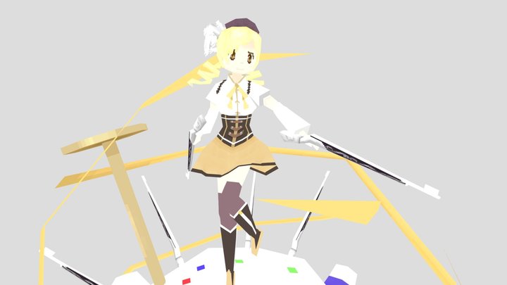 Mami Tomoe from Madoka Magica 3D Model