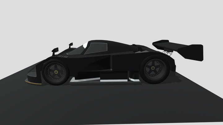 Mazda 787B Stealth Low Poly 3D Model