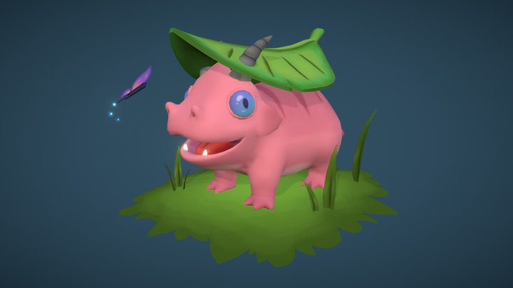 Cute Creature: Puff 3D Model