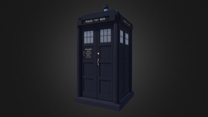 13th Doctor Tardis Exterior Attempt 3D Model