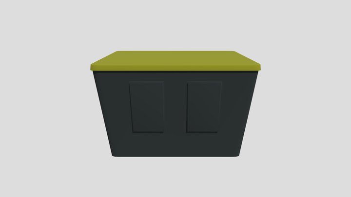 Plastic box container 3D Model