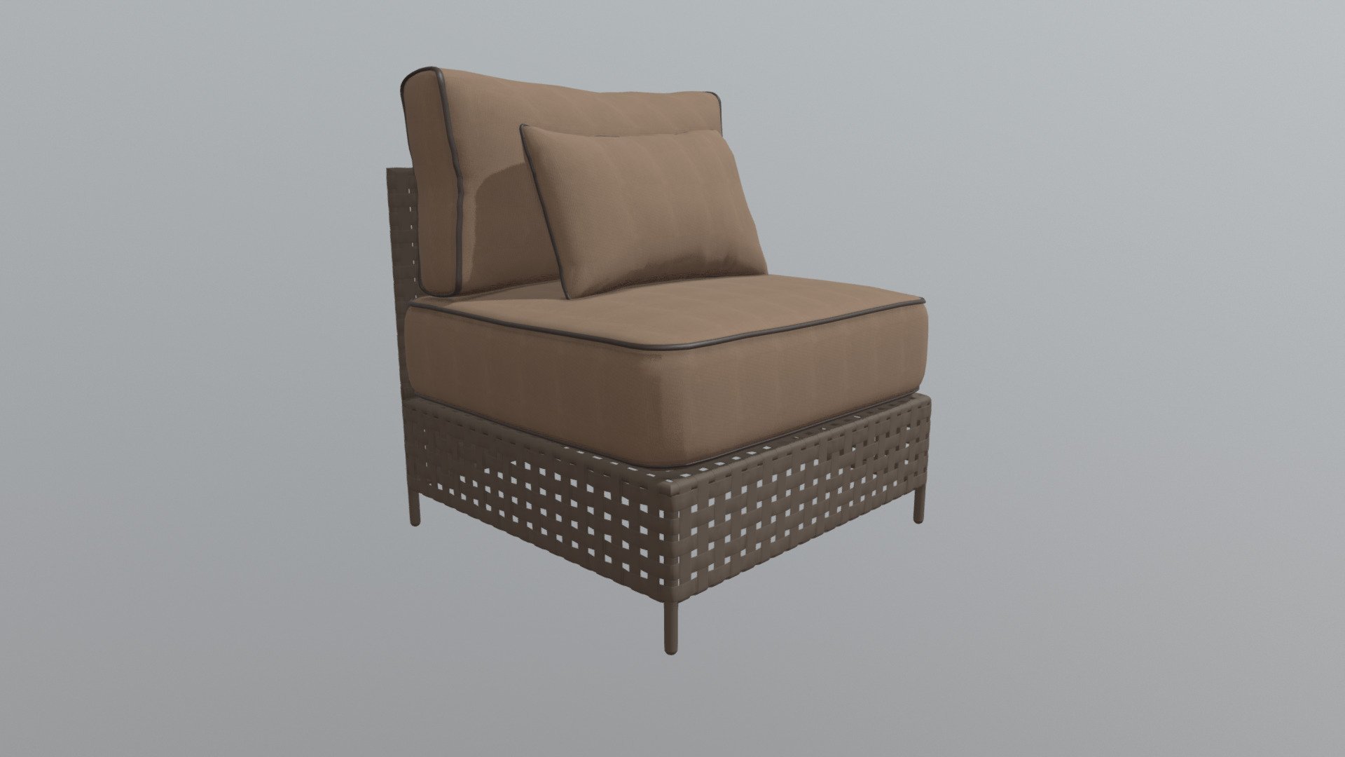 Pinery Middle Chair Brown & Beige - 703796