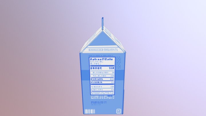 Milk Carton 3D Model
