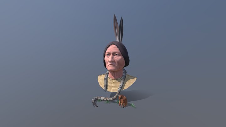Sitting Bull // Toro Sentado 3D Model