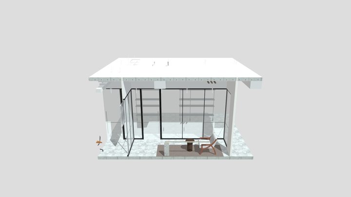 Creadev Scheme Island Shelving option 02 3D Model
