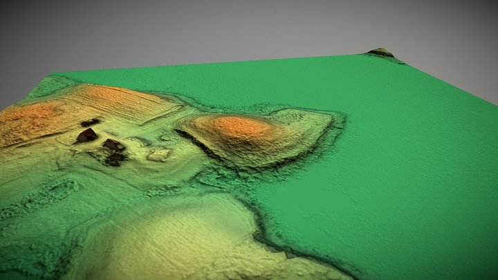 Ūžėniškių piliakalnis (Lithuania) – Gratis 3D-model STL
