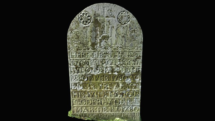 Thomas Diggin (1722-80) Headstone – Modello 3D gratuito STL
