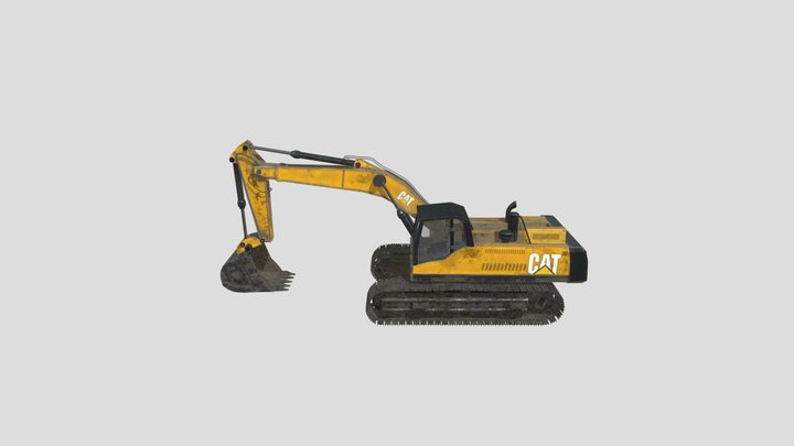Excavator_CAT 3D Model
