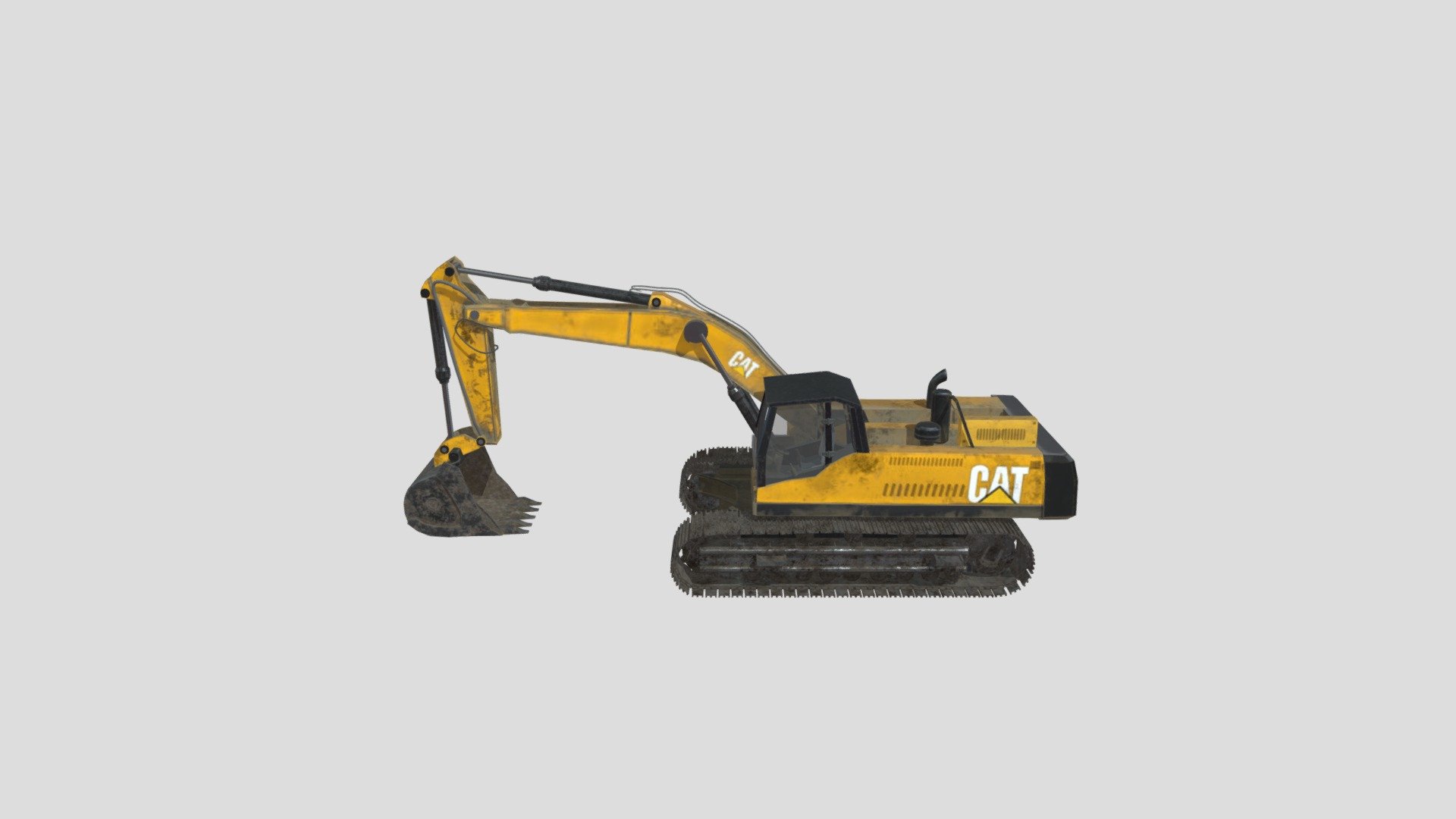 Excavator_CAT - 3D model by MIR-20230505 (@20230505) [02521a9] - Sketchfab