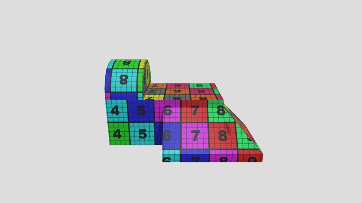 CheckerBoardBuilding 3D Model