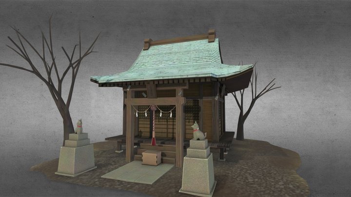 Japanese-shrine-jinja 3D Model