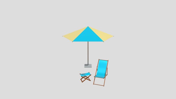 beach-chair-1 3D Model