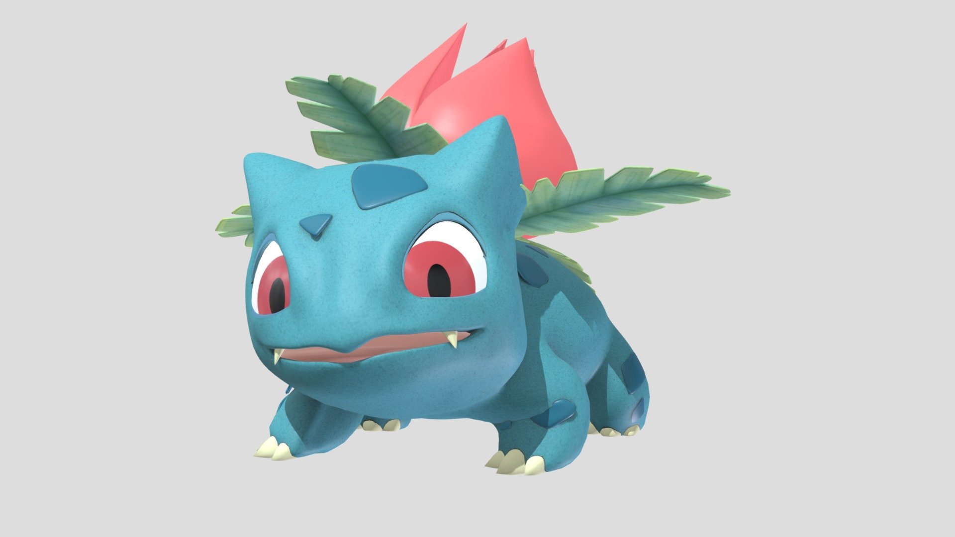 3D file Pokemon Quest - 002 Ivysaur 🐉・3D printing model to download・Cults