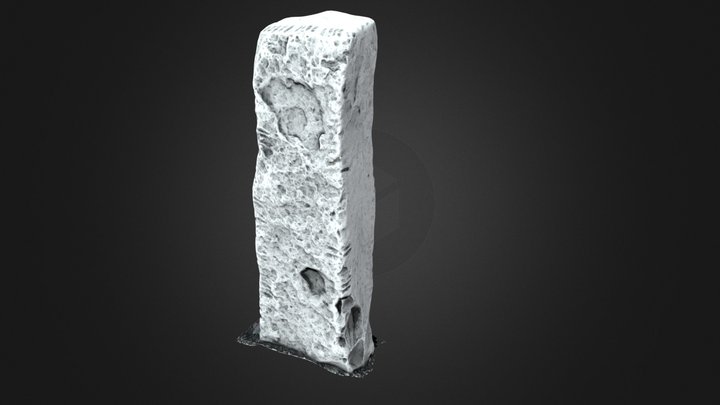 Cloonmorris - Ogham Stone - LE037-004003- 3D Model