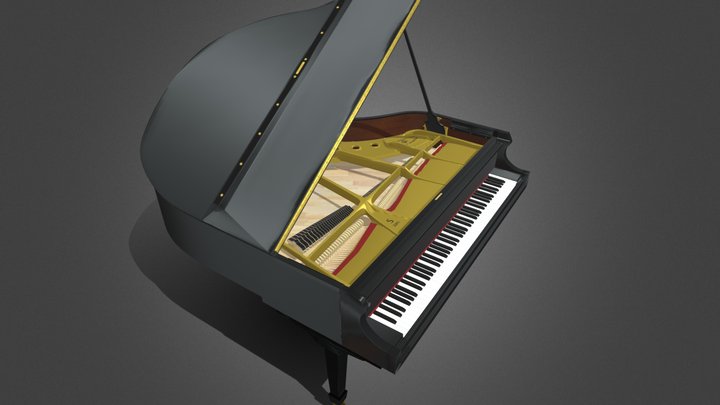 Piano Steinway Model S 3D Model
