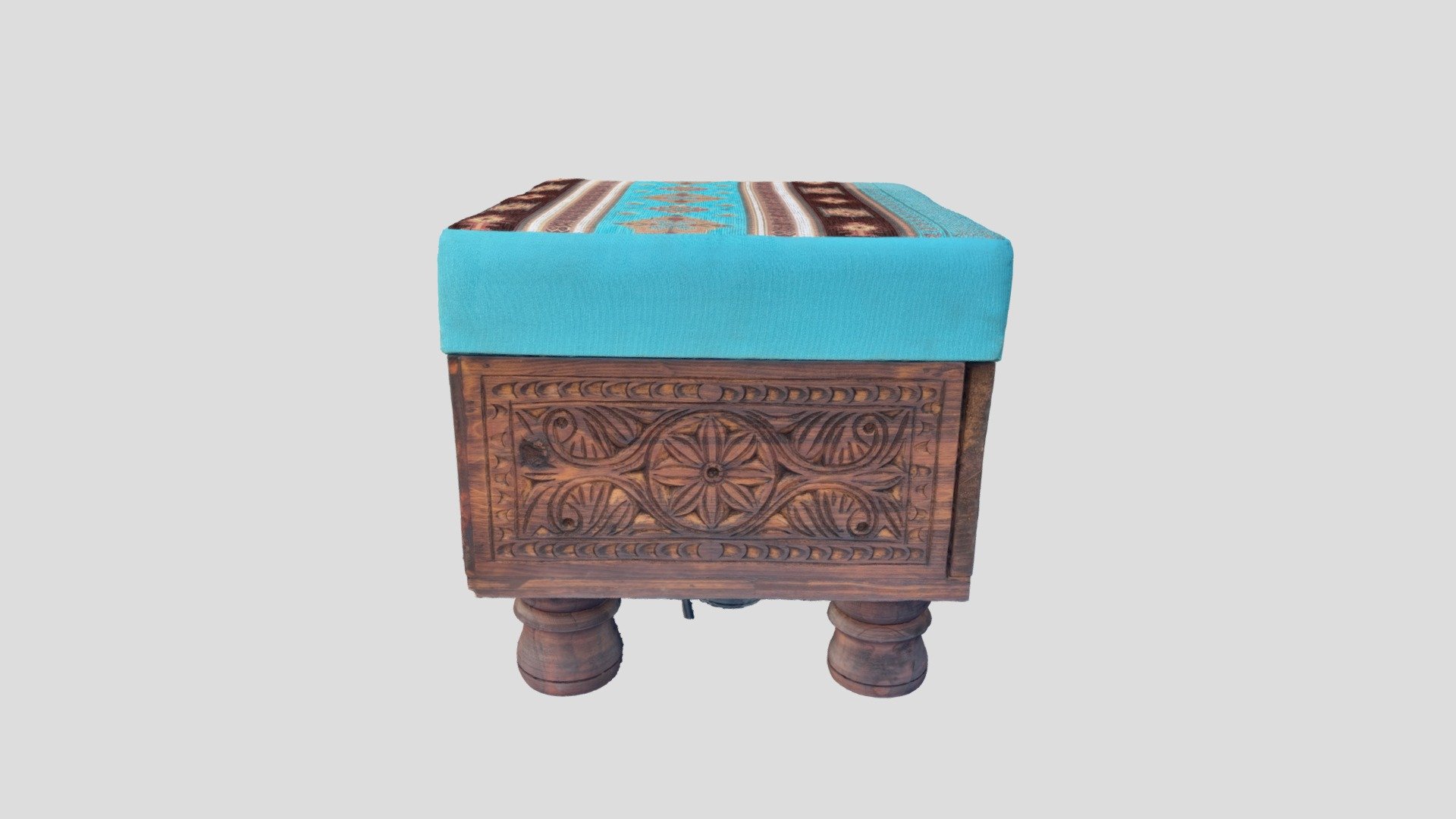 Turquoise Stool 2 - Download Free 3D model by D3e3Z [0255a6c] - Sketchfab