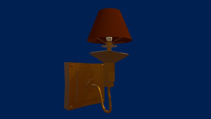 Hello Neighbor 2 | Museum Wall Lamp Remake 3D Model