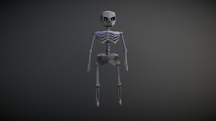 Skeleton low poly 3D Model