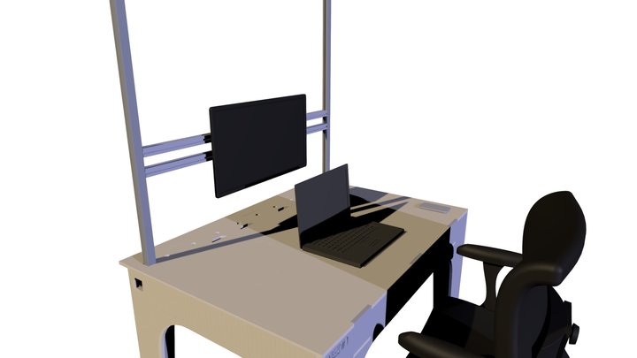IoT desk 3D Model