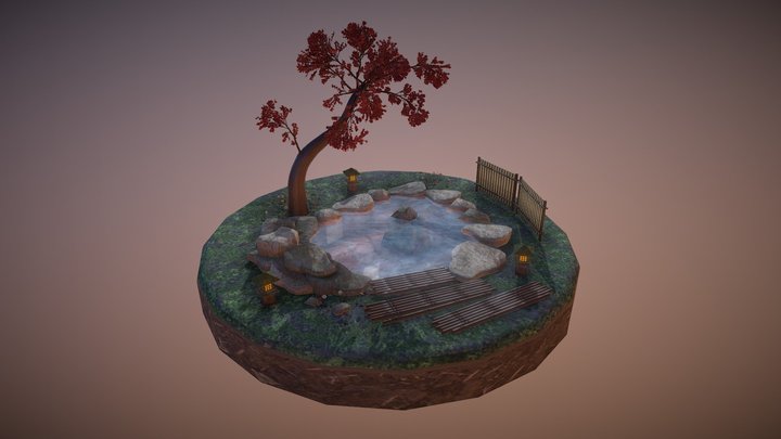 Hot Spring 3D Model