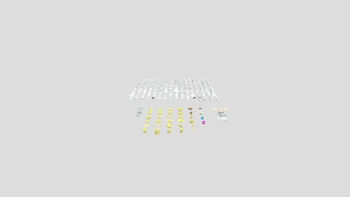 Lego Part Set 1 3D Model