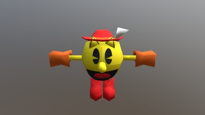 N64 Pac Land Pac-Man 3D Model