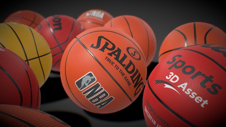 [FREE] Basketballs: Sports Asset 3D Model