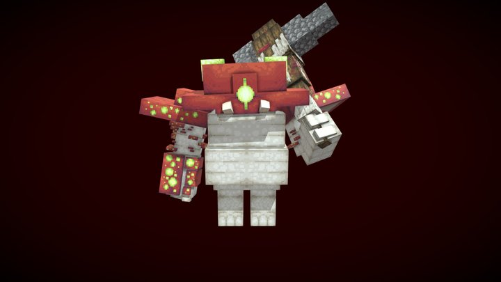 Mushroom Golem Boss 3D Model