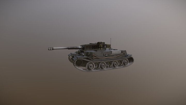 Tank WWII 3D Model