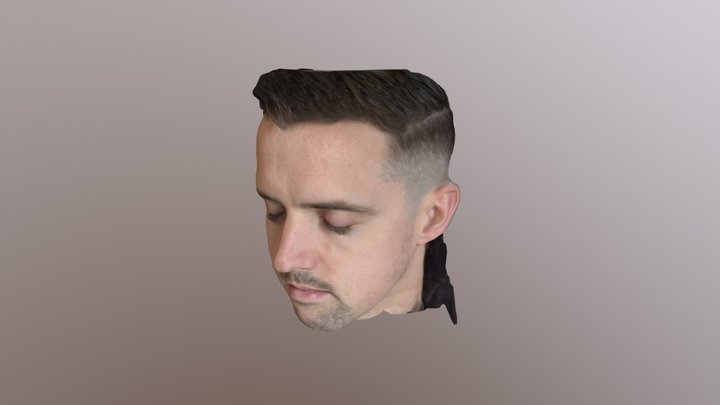 Male Face photogrammetry 3D Model