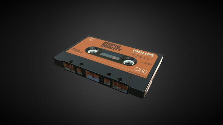 Compact Cassette 3D Model