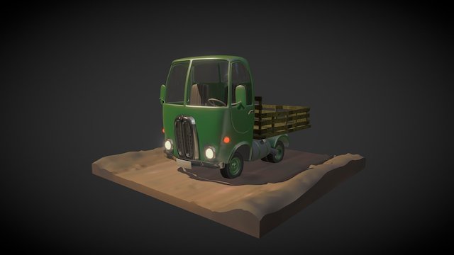 Farm Truck 3D Model