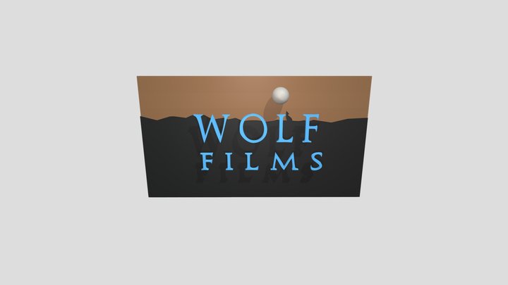 Wolf Films logo 1992 Remake 3D Model