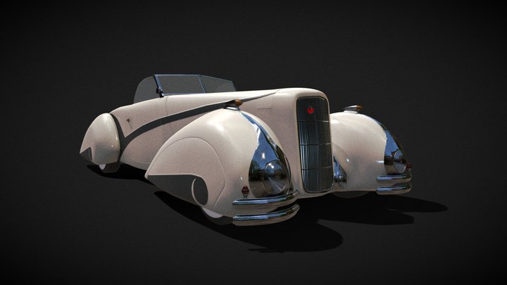 1937 Cadillac Hartmann 3D Model